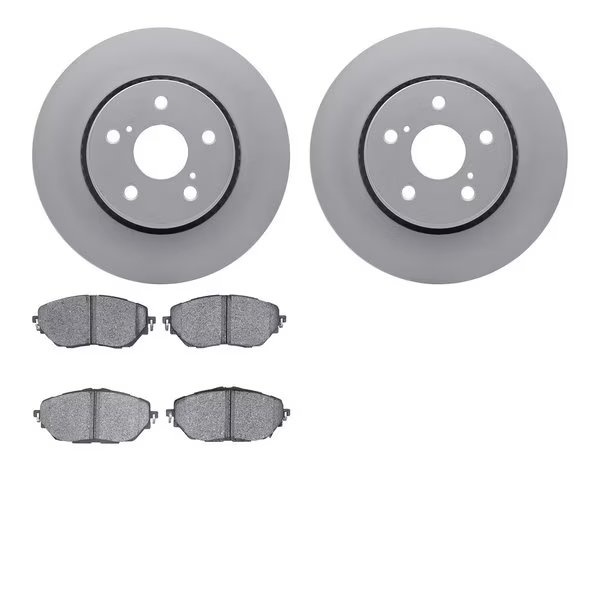 4502-76187, Geospec Rotors with 5000 Advanced Brake Pads, Silver, Dynamic Friction Co, Mfr#: 4502-76187